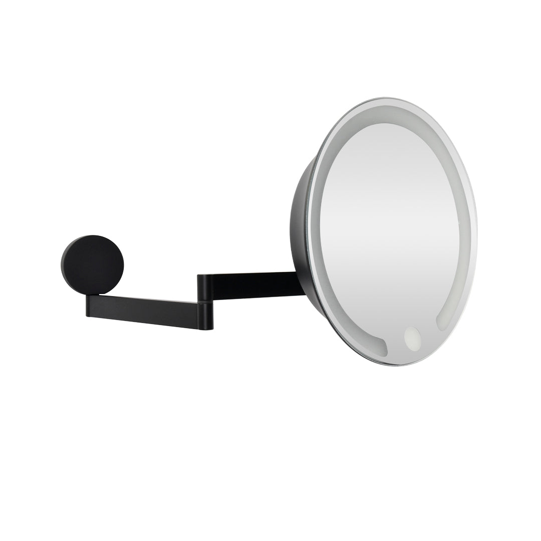 Espejo De Pared Recargable 5X Con Luz Calida/Fría