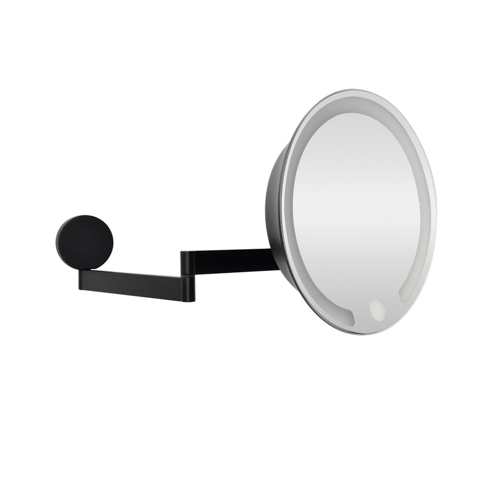 Espejo De Pared Recargable 5X Con Luz Calida/Fría