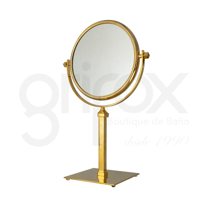 Espejo De Sobreponer 5X Oro