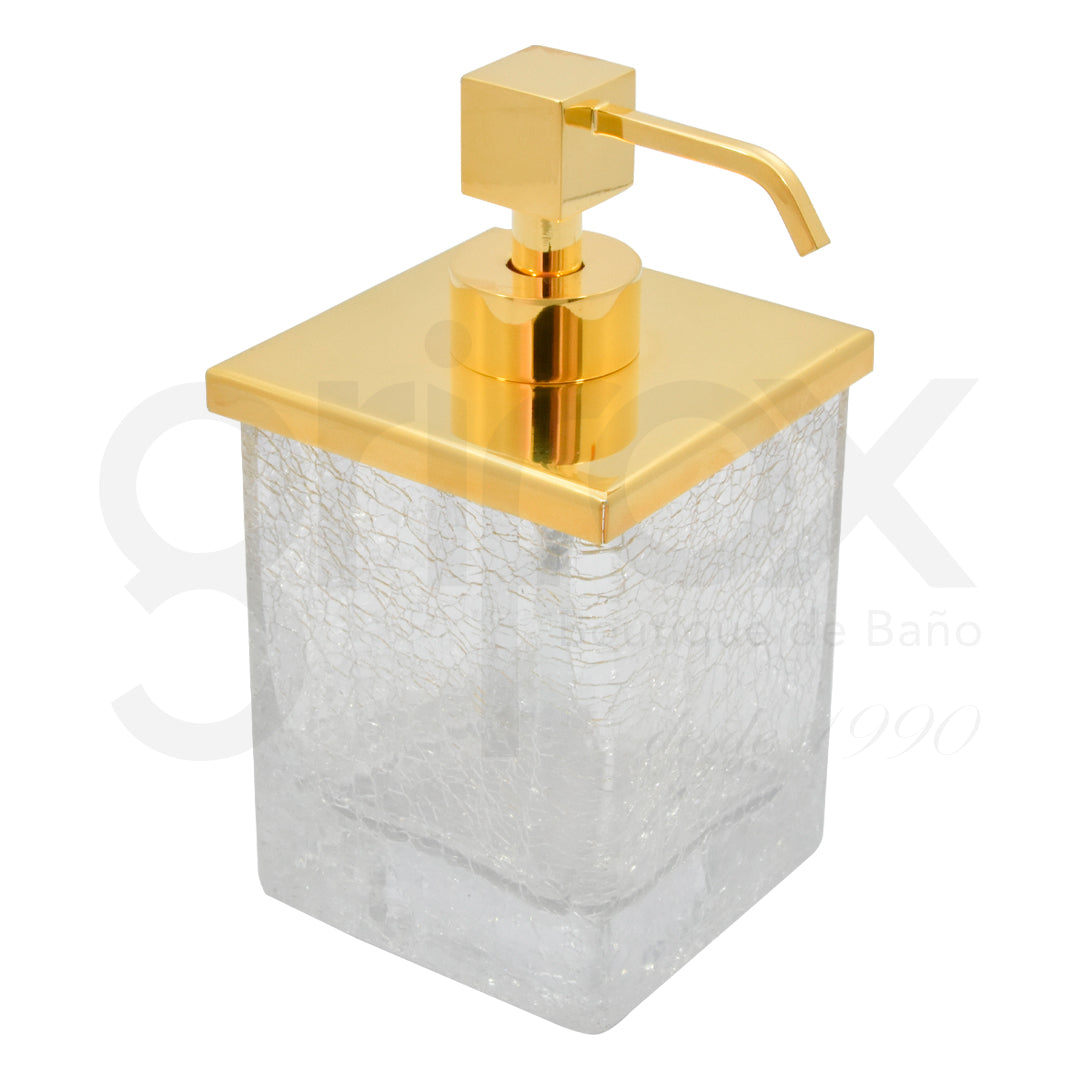 Dispensador De Jabon Craquele 146*80*80Mm