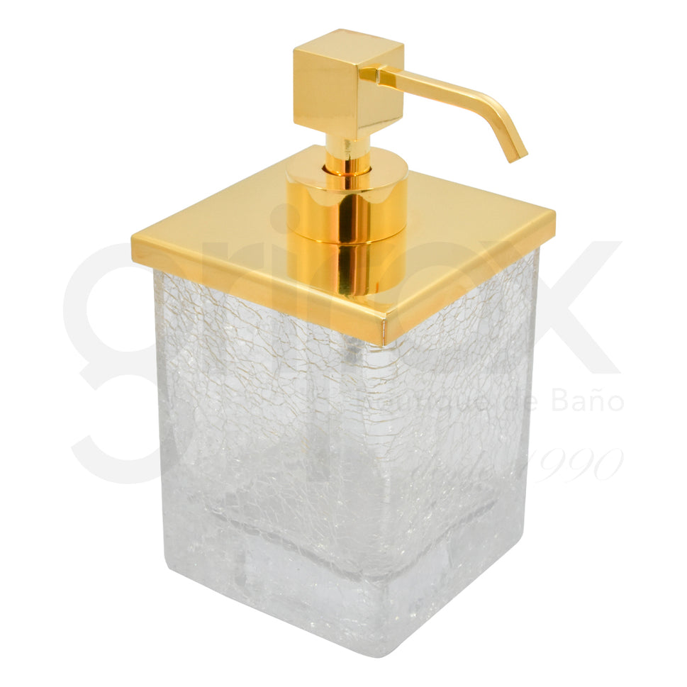 Dispensador De Jabon Craquele 146*80*80Mm