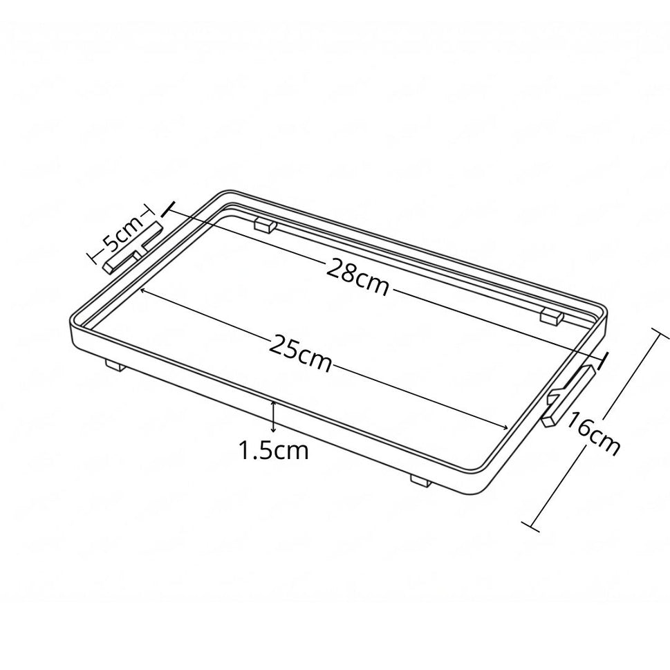 Bandeja Rectangular De Sobreponer