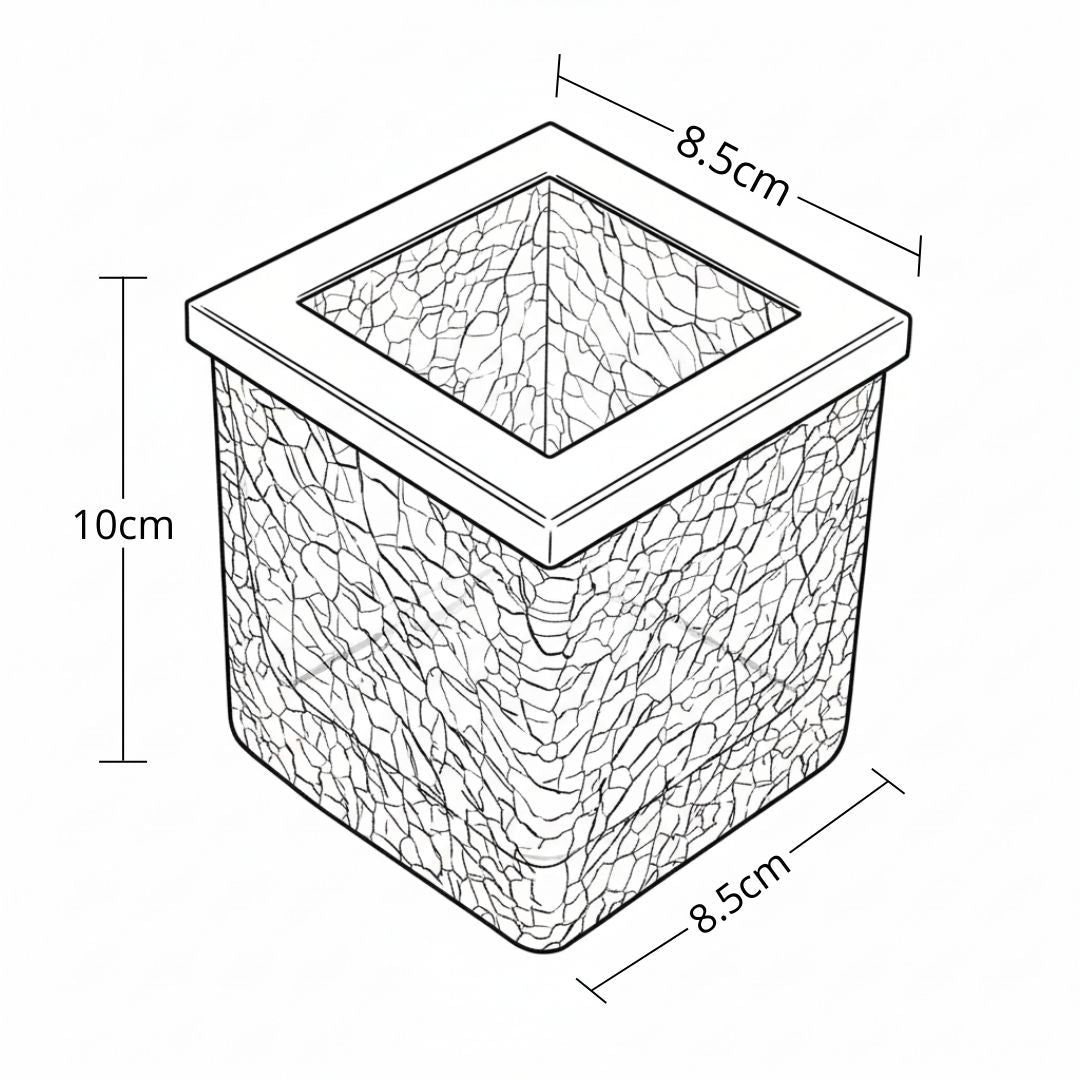 Porta Copitos /Cristal Craquelado