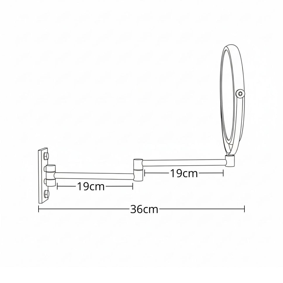 Espejo De Maquillaje 5X y 7X Pared