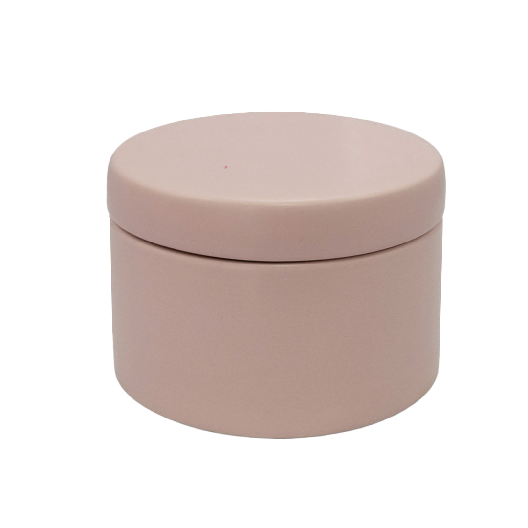 Tarro Con Tapa 15X10.5 Cm Rosado/Pot W/Lip