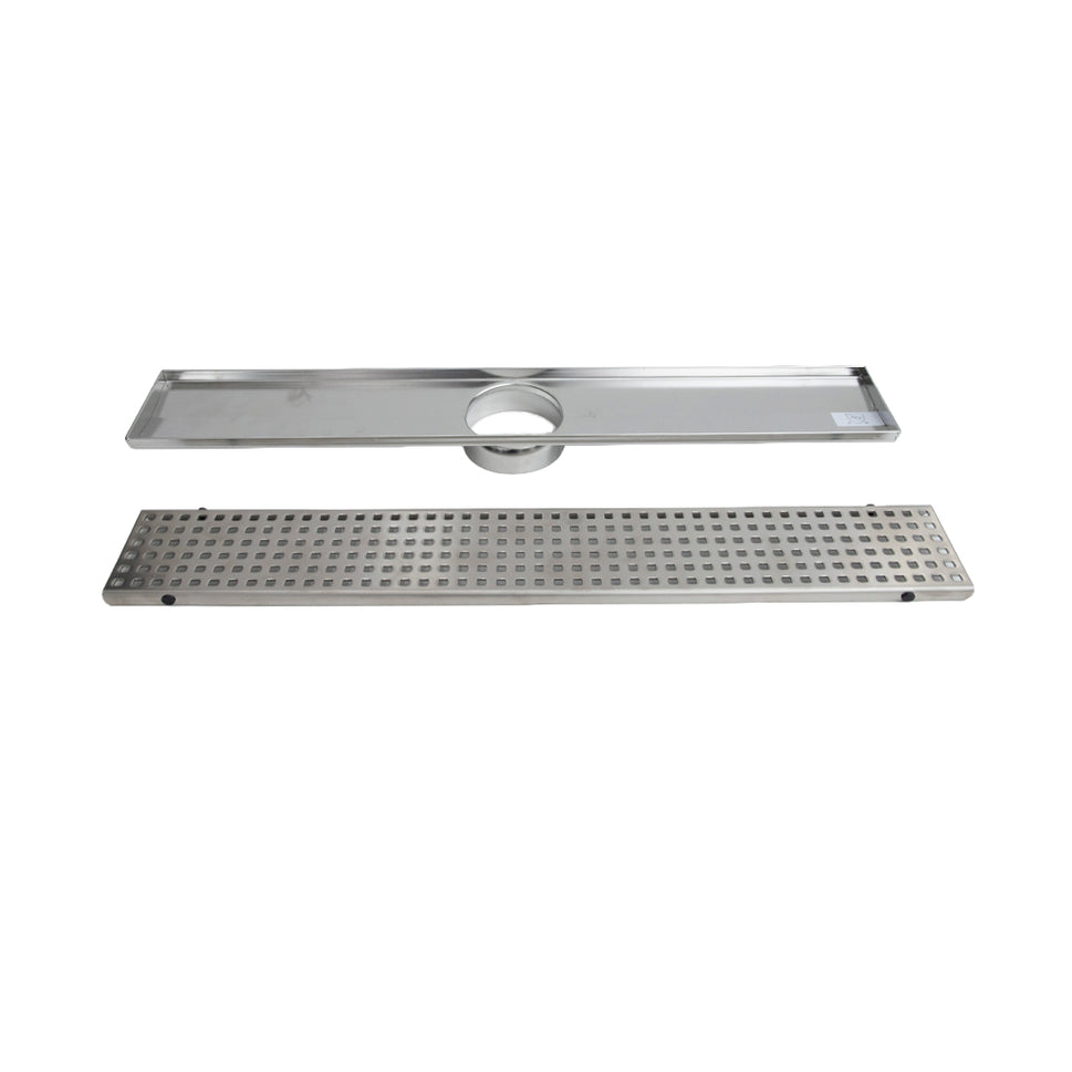 Rejilla De Piso Lineal 56X90Mm Con Huecos
