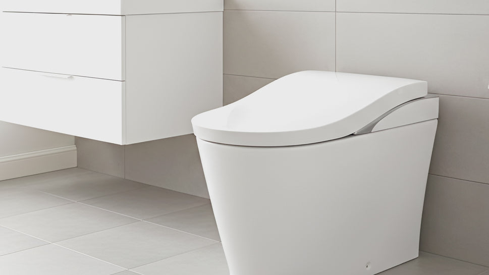 Sanitario De Piso Inteligente Con Apertura Automatica