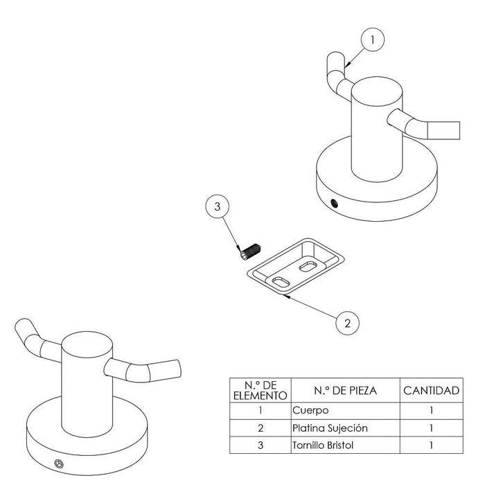 Percha Doble