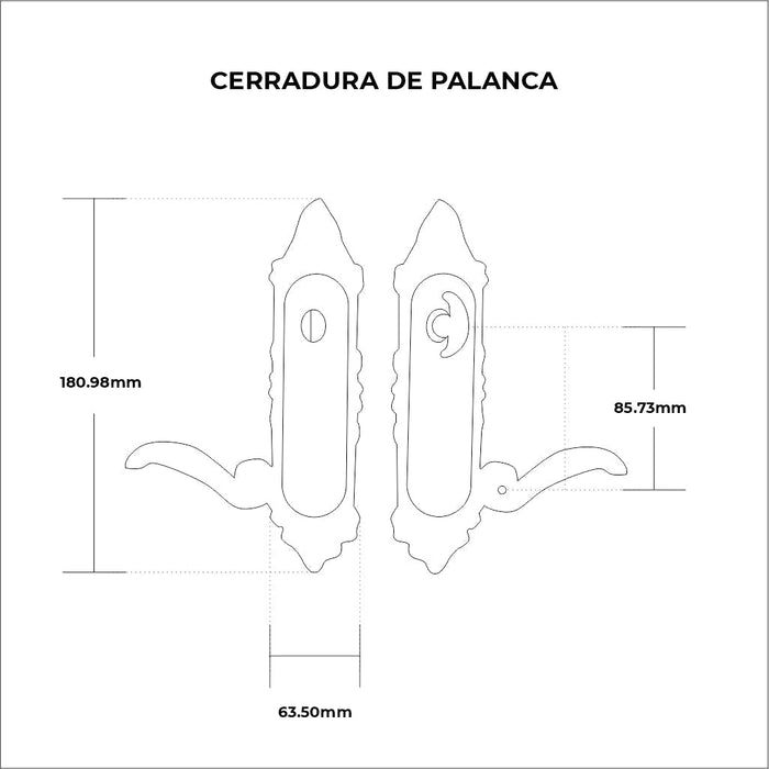 Cerradura De Palanca / Puertas Interiores