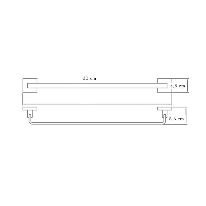 Toallero Barra 30 Cm