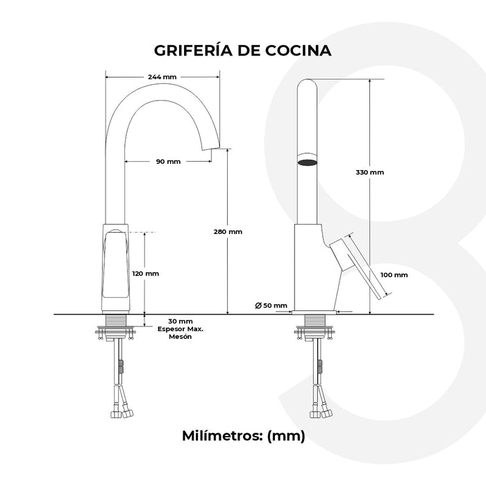 Grifería Para Cocina