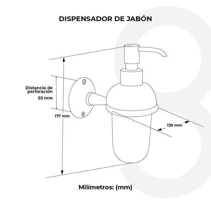 Dispensador De Jabón Flora