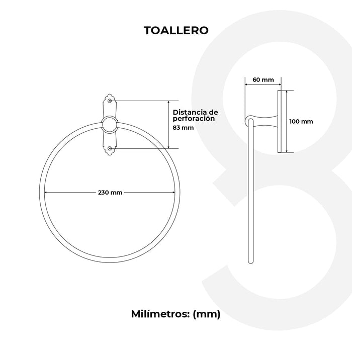 Toallero Anilla Clásica