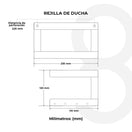 Cambiar a la imagen Rejilla De Ducha Sencilla 3